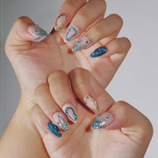 Sapphire - Ersa Nails Nude Blue Jade PressOnNails