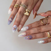 Sea Bling - Ersa Nails Nude Blue PressOnNails