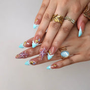 Sea Siren - Ersa Nails Blue Nude PressOnNails