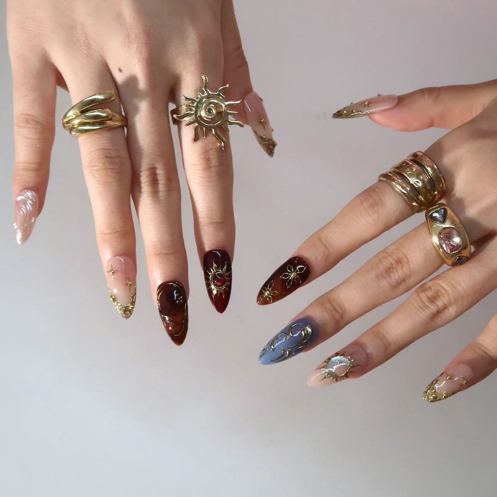 Secret Arcana - Ersa Nails Nude Brown PressOnNails