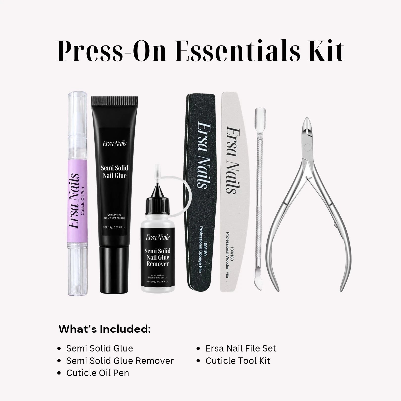 Semi Solid Nail Glue Kit