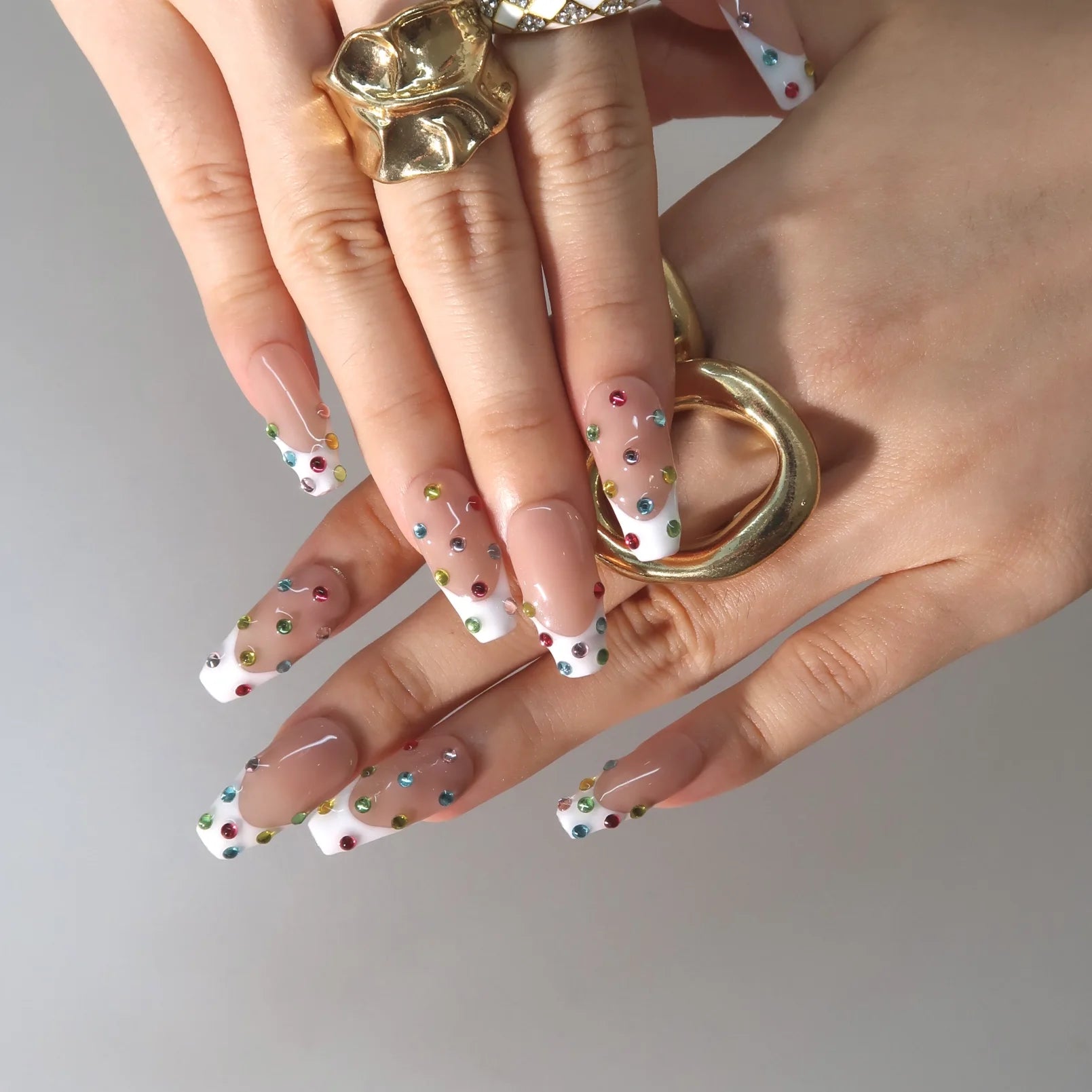 Shine On - Ersa Nails Nude White PressOnNails