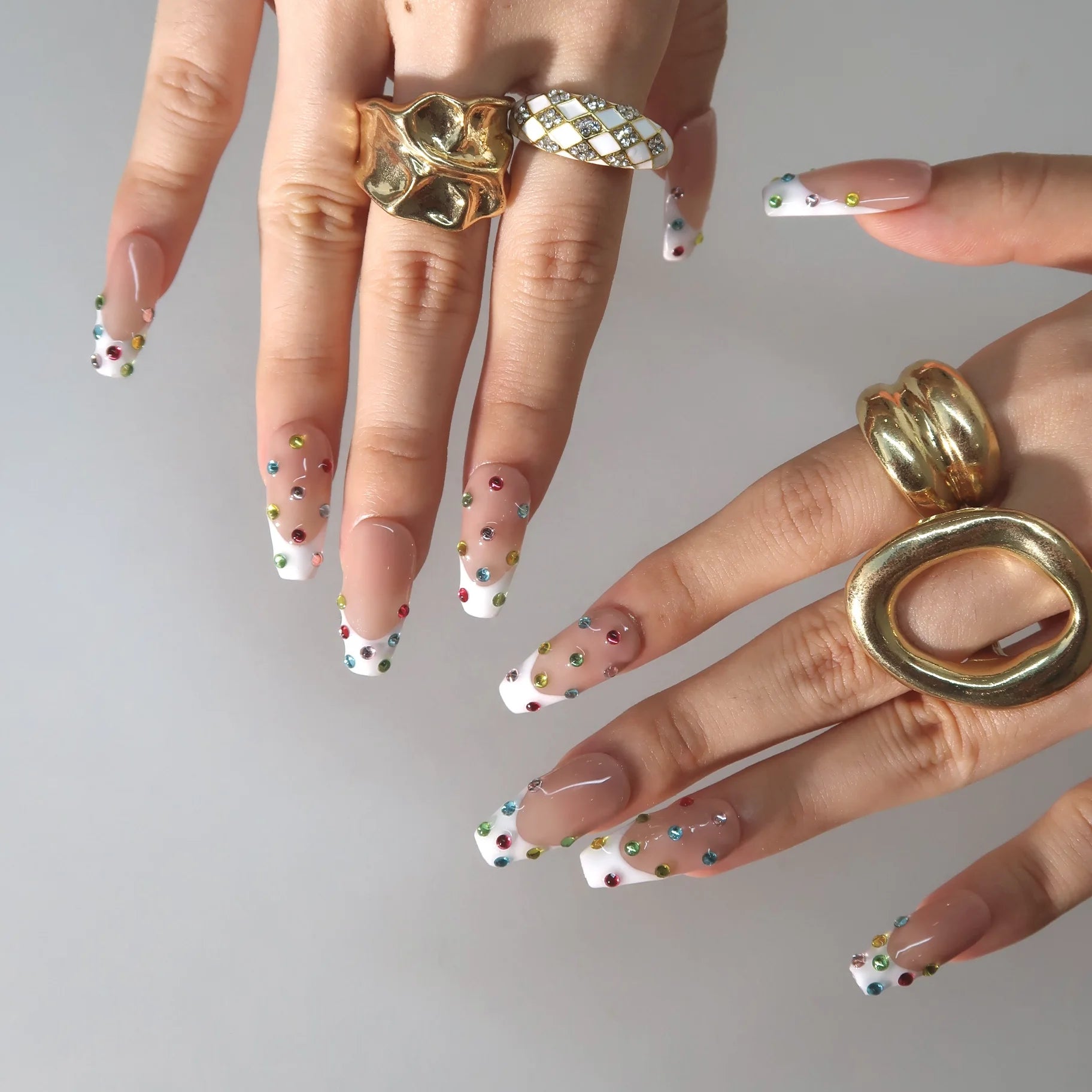 Shine On - Ersa Nails Nude White PressOnNails