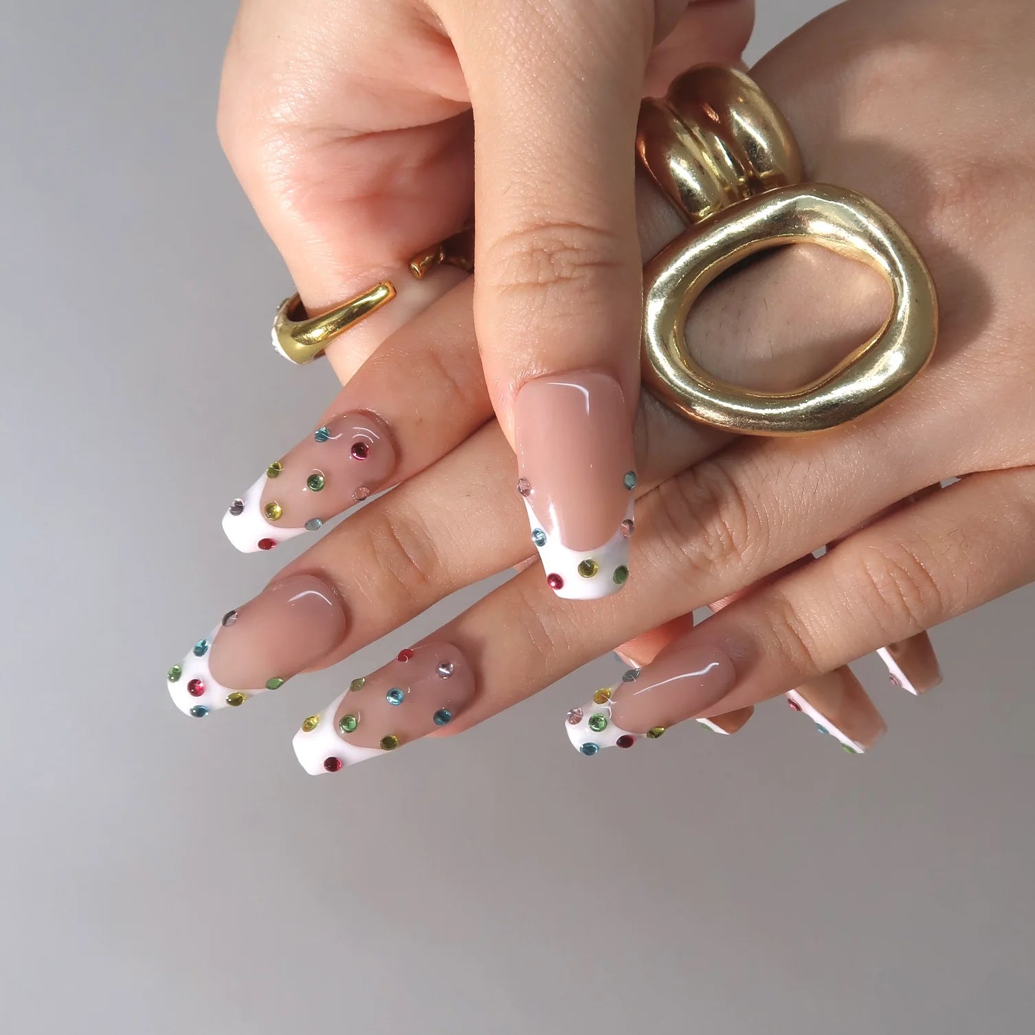 Shine On - Ersa Nails Nude White PressOnNails