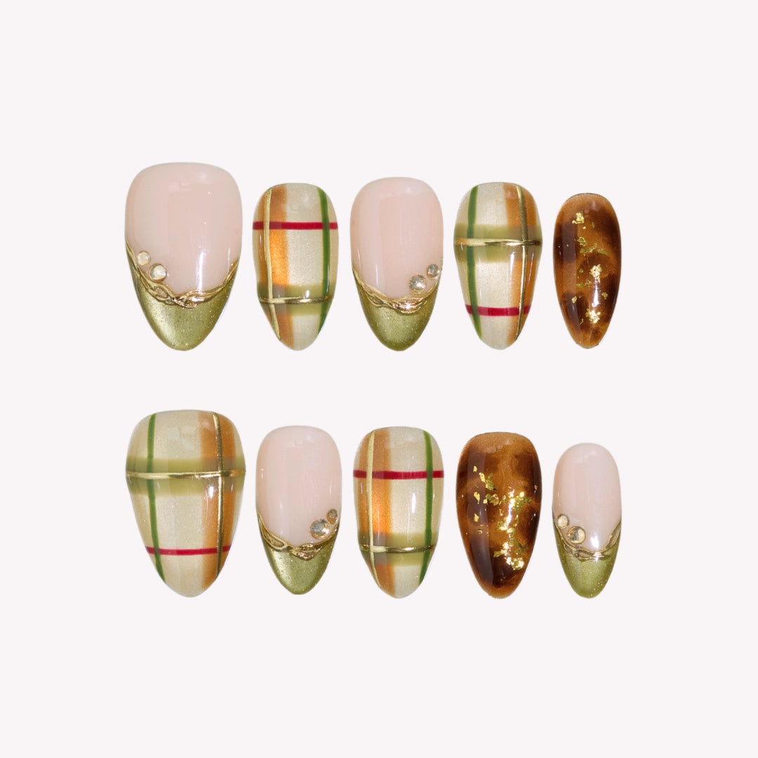 Slow Days - Ersa Nails Nude Jade PressOnNails