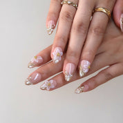 Soft Morning - Ersa Nails Nude Gold PressOnNails