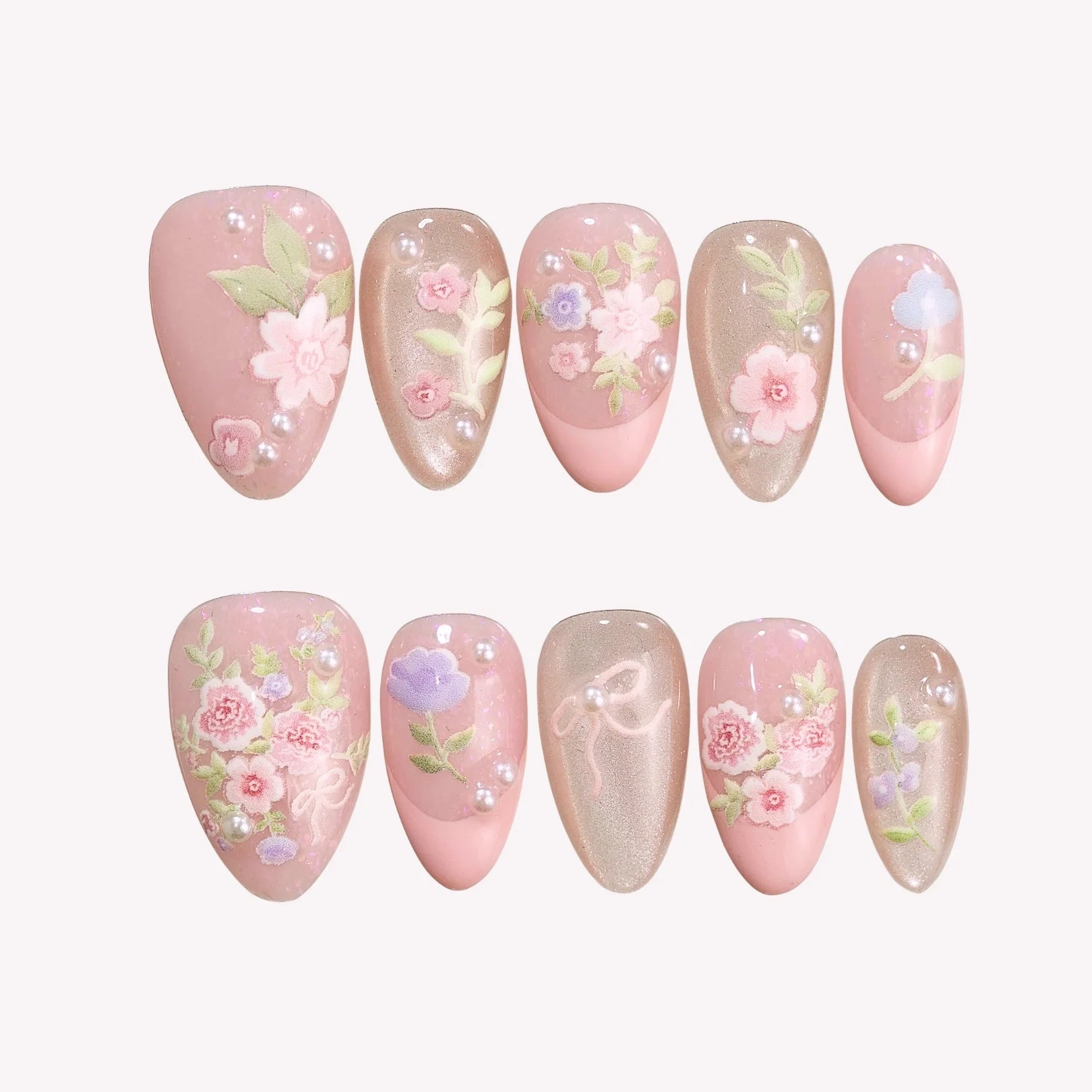 Soft Romance - Ersa Nails Pink PressOnNails