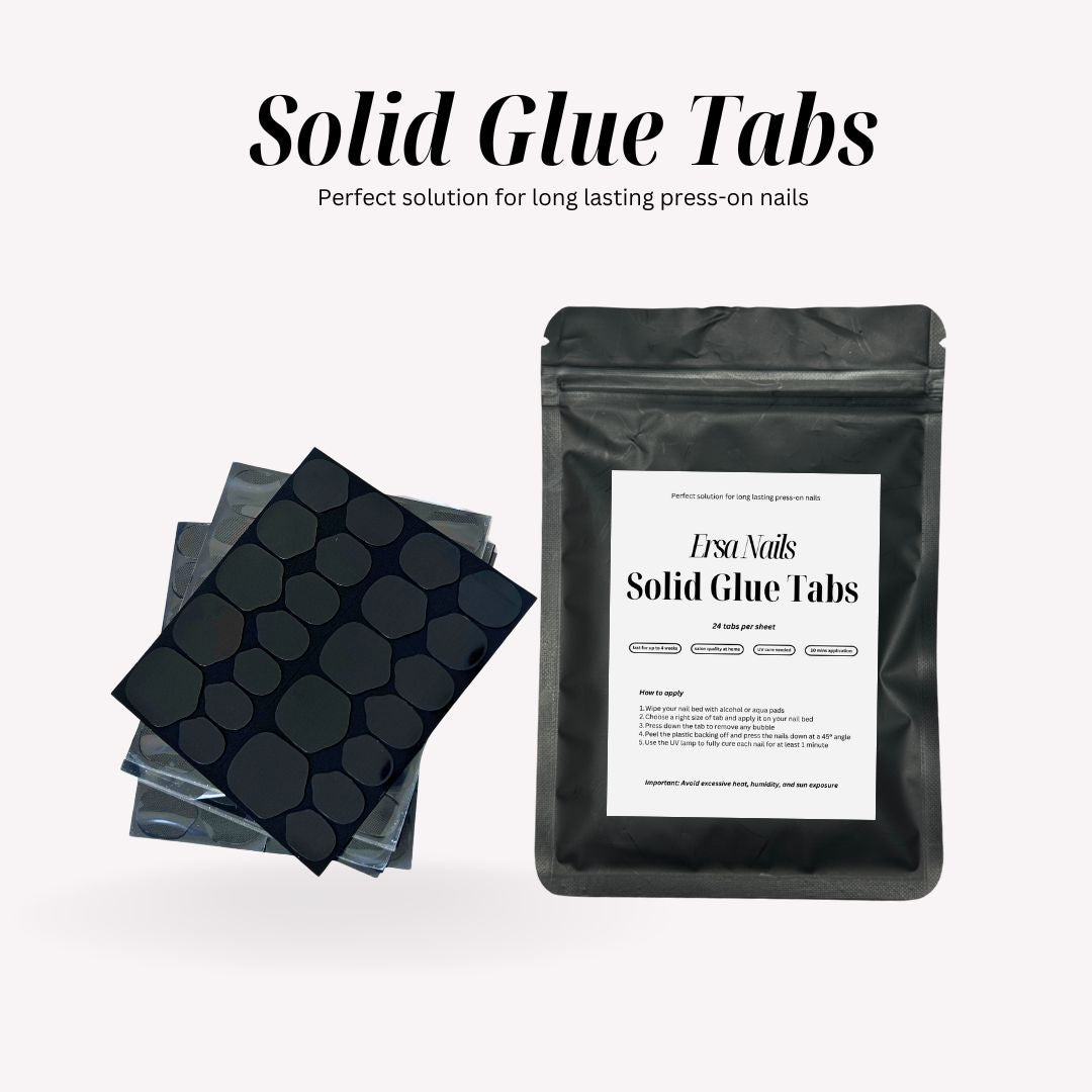 Solid Glue Tabs - Ersa Nails Tool And Accessories PressOnNails