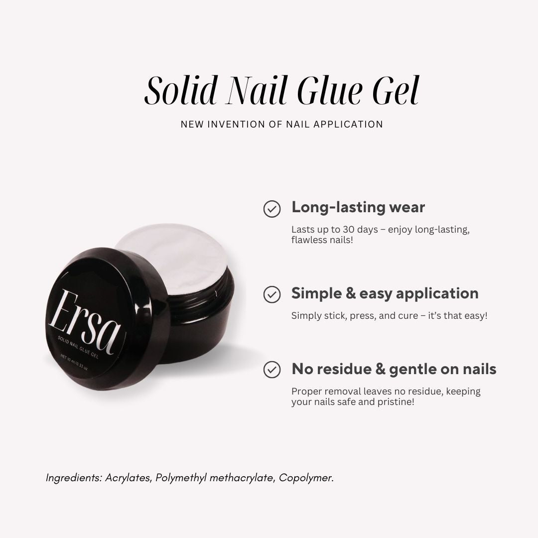 Solid Nail Glue Gel