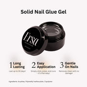 Solid Nail Glue Gel