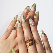 Spring Letter - Ersa Nails Nude Jade PressOnNails