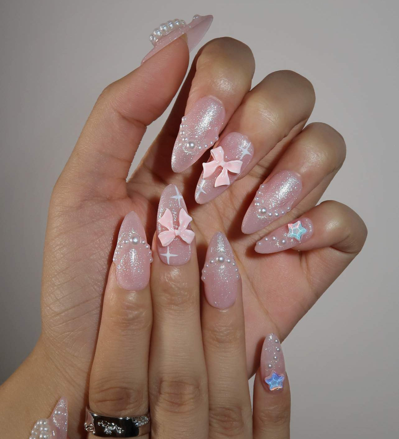 Starlight Kisses - Ersa Nails Pink PressOnNails