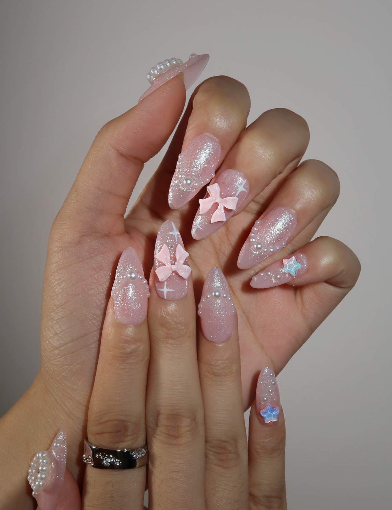 Starlight Kisses - Ersa Nails Pink PressOnNails