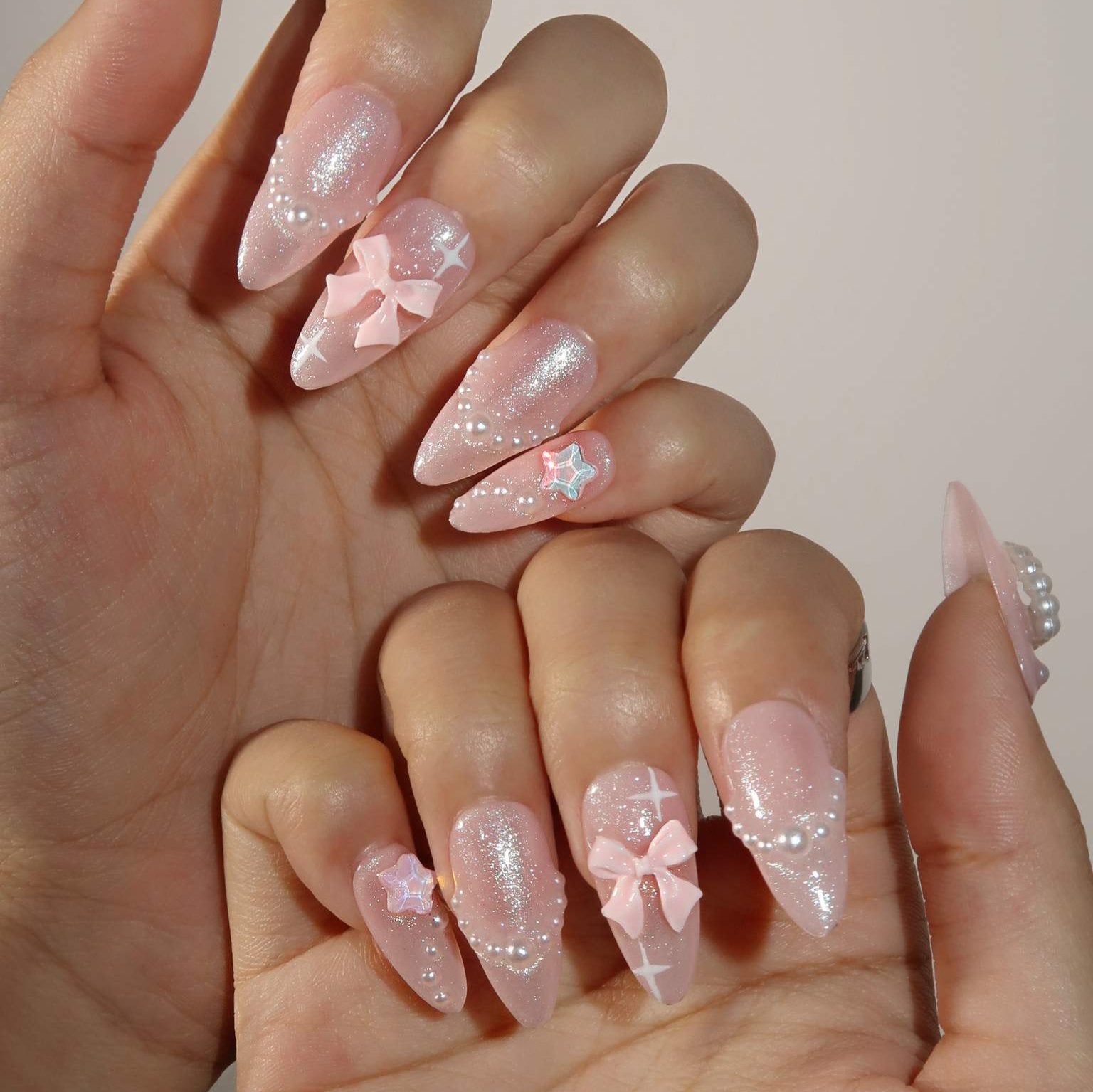 Starlight Kisses - Ersa Nails Pink PressOnNails