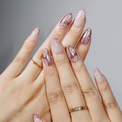 Starry Pink - Ersa Nails Pink Gold PressOnNails