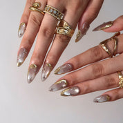 Stellar - Ersa Nails Gold Nude PressOnNails
