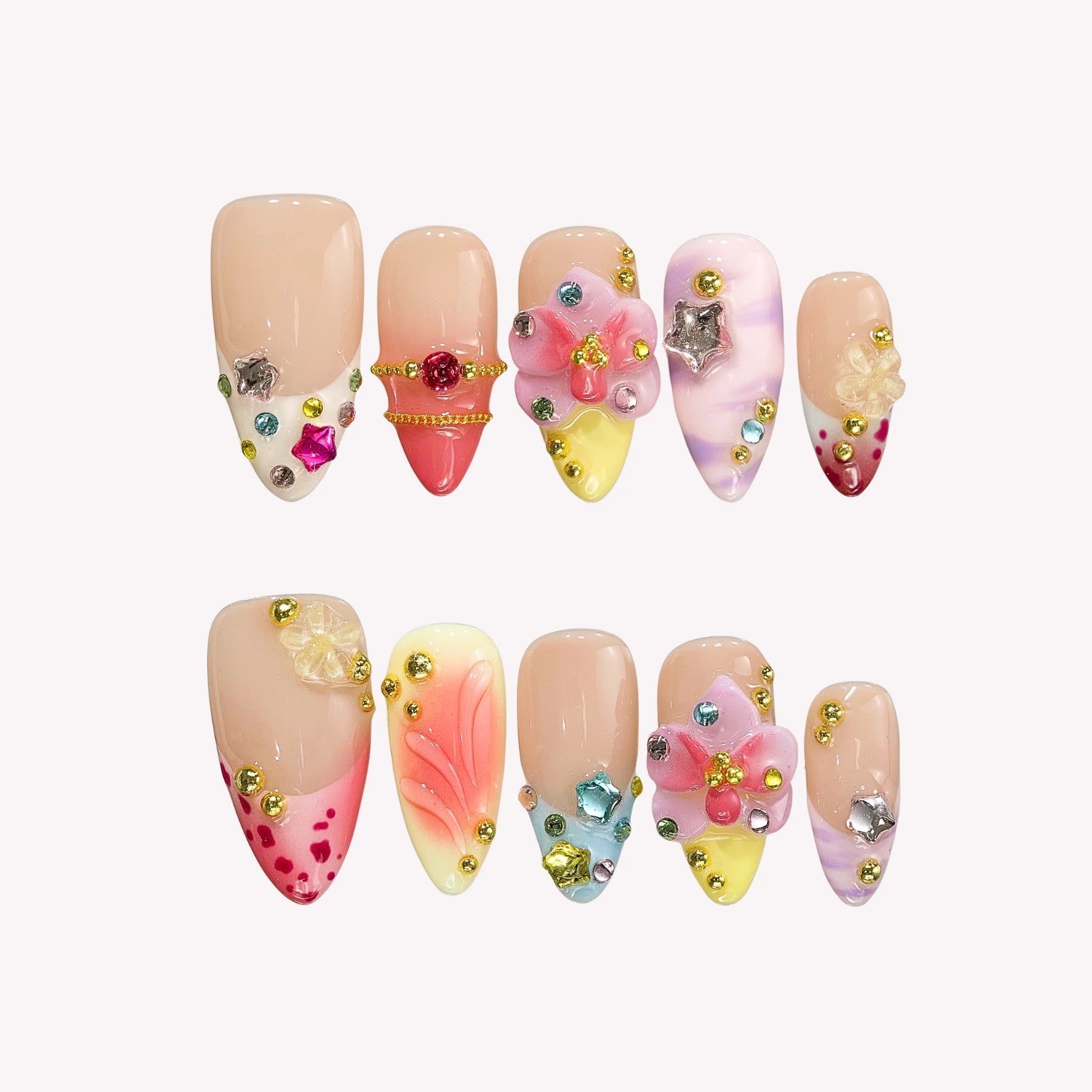 Sugar Baddie - Ersa Nails Purple Nude PressOnNails