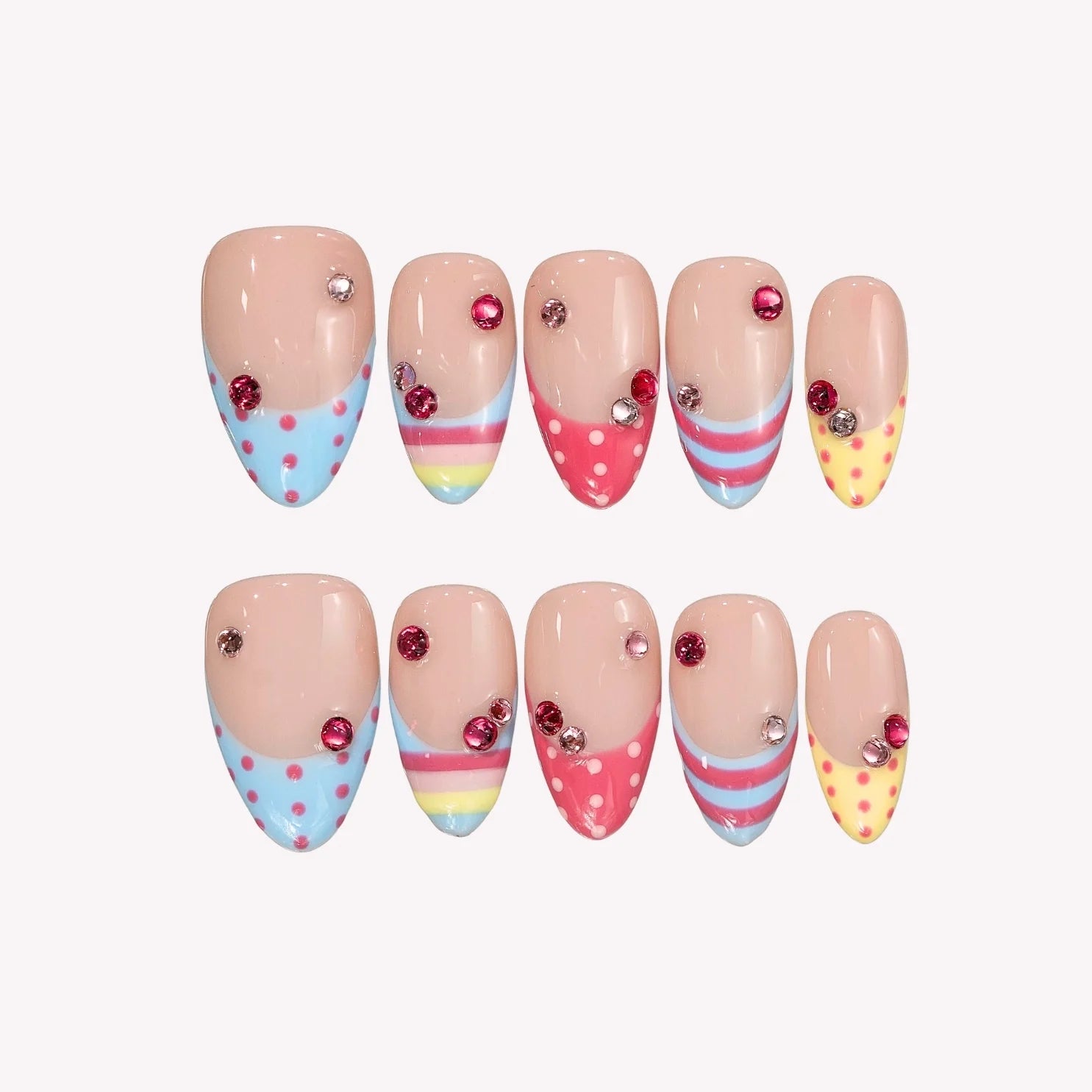 Sugar Pop - Ersa Nails Pink Nude PressOnNails