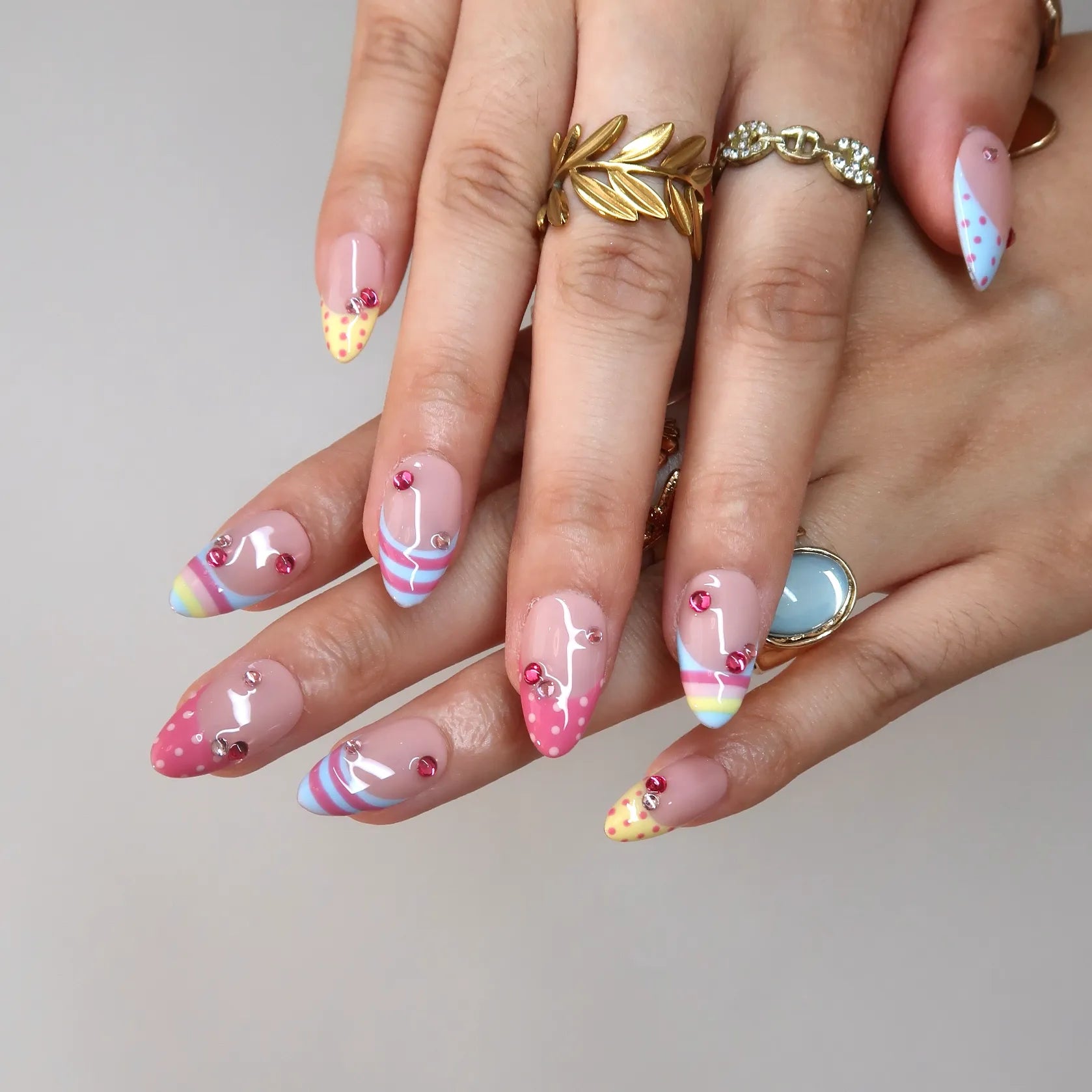 Sugar Pop - Ersa Nails Pink Nude PressOnNails