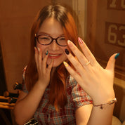 Sugar Rush - Ersa Nails Blue Pink Yellow Brown PressOnNails