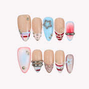 Sugar Trip - Ersa Nails Blue Nude PressOnNails