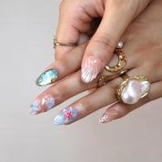 Summer Breeze - Ersa Nails Blue Nude PressOnNails