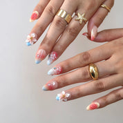 Sunny Sip - Ersa Nails Nude Red PressOnNails