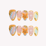 Sunset Fizz - Ersa Nails Orange Nude PressOnNails
