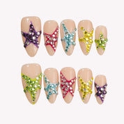Superstar - Ersa Nails Nude Purple Pink Blue Yellow Jade PressOnNails