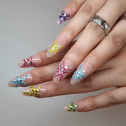 Superstar - Ersa Nails Nude Purple Pink Blue Yellow Jade PressOnNails