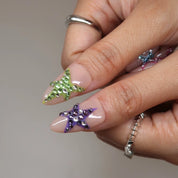 Superstar - Ersa Nails Nude Purple Pink Blue Yellow Jade PressOnNails