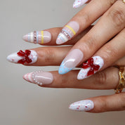 Sweet Confetti - Ersa Nails Nude White Blue Pink PressOnNails