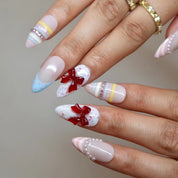 Sweet Confetti - Ersa Nails Nude White Blue Pink PressOnNails