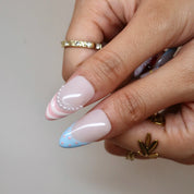 Sweet Confetti - Ersa Nails Nude White Blue Pink PressOnNails