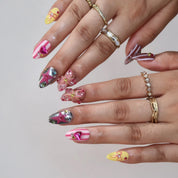 Sweet Crush- Ersa Nails Purple Yellow PressOnNails