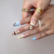 Sweet Escape - Ersa Nails Nude Yellow PressOnNails
