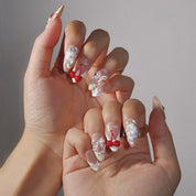 Sweet Indulgence - Ersa Nails Nude Red Yellow PressOnNails