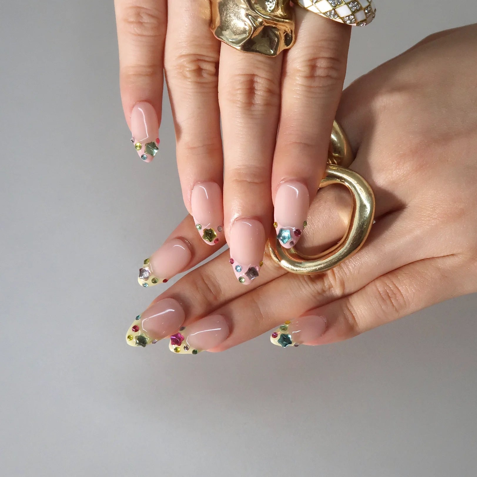 Sweet Sparkle - Ersa Nails Nude Pink PressOnNails