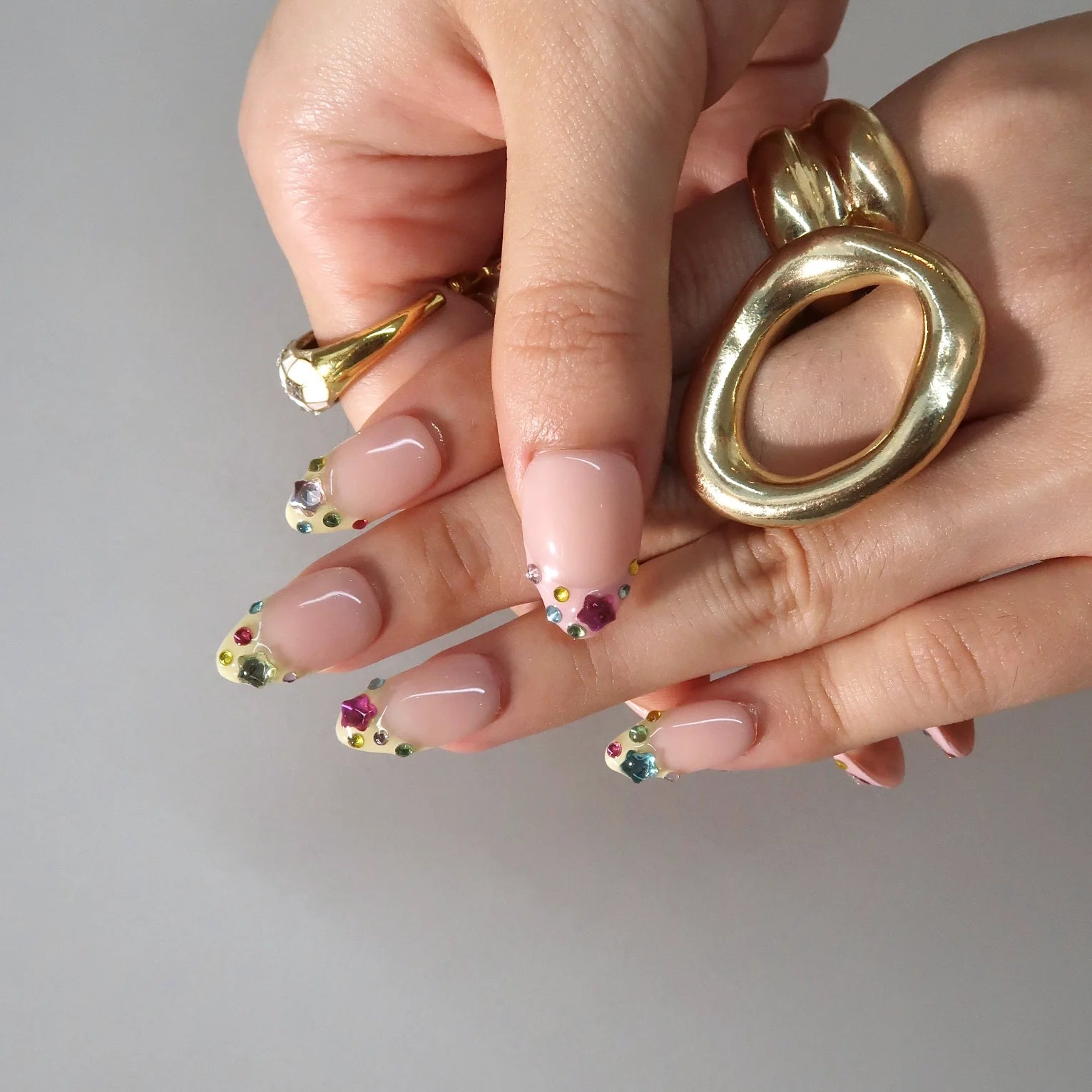 Sweet Sparkle - Ersa Nails Nude Pink PressOnNails
