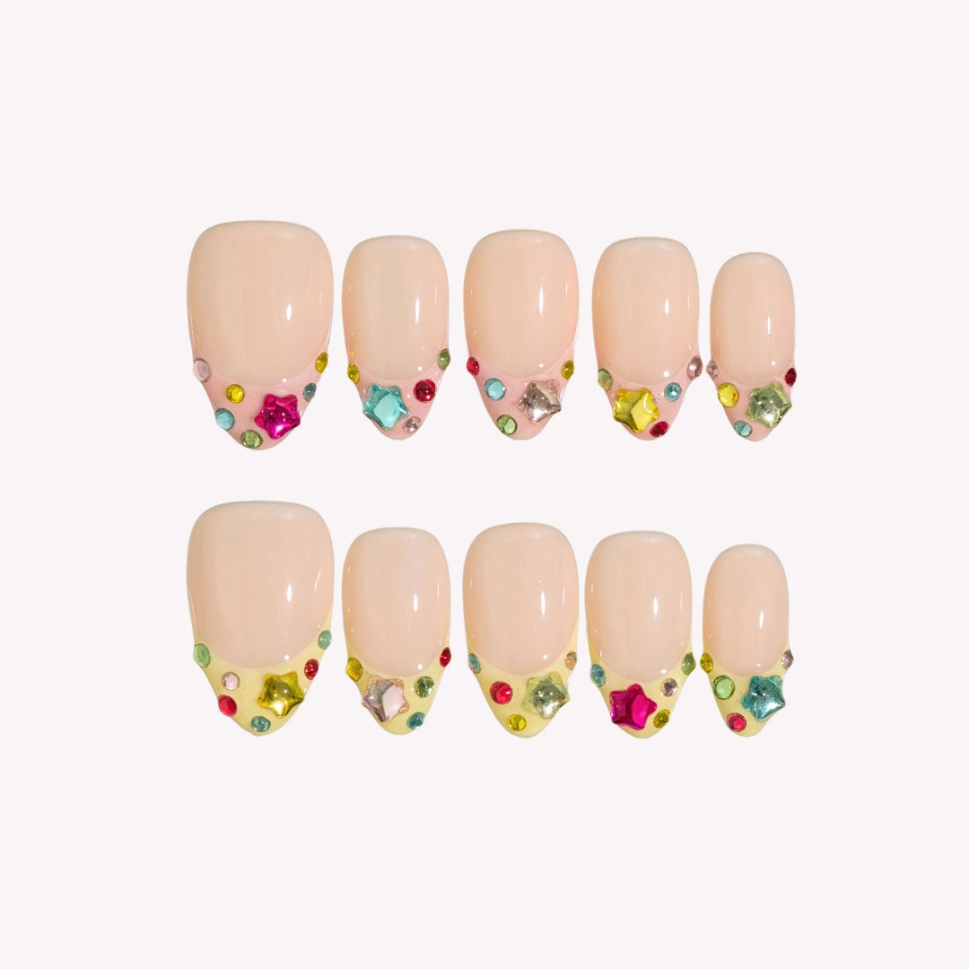 Sweet Sparkle - Ersa Nails Nude Pink PressOnNails