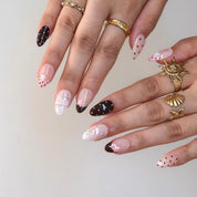 Sweet Taffy - Ersa Nails Nude Black PressOnNails