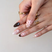 Sweet Taffy - Ersa Nails Nude Black PressOnNails
