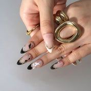 Sweet Tricks - Ersa Nails Nude Black PressOnNails