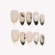 Sweet Tricks - Ersa Nails Nude Black PressOnNails