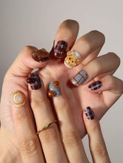 Teddy Bear - Ersa Nails Brown PressOnNails