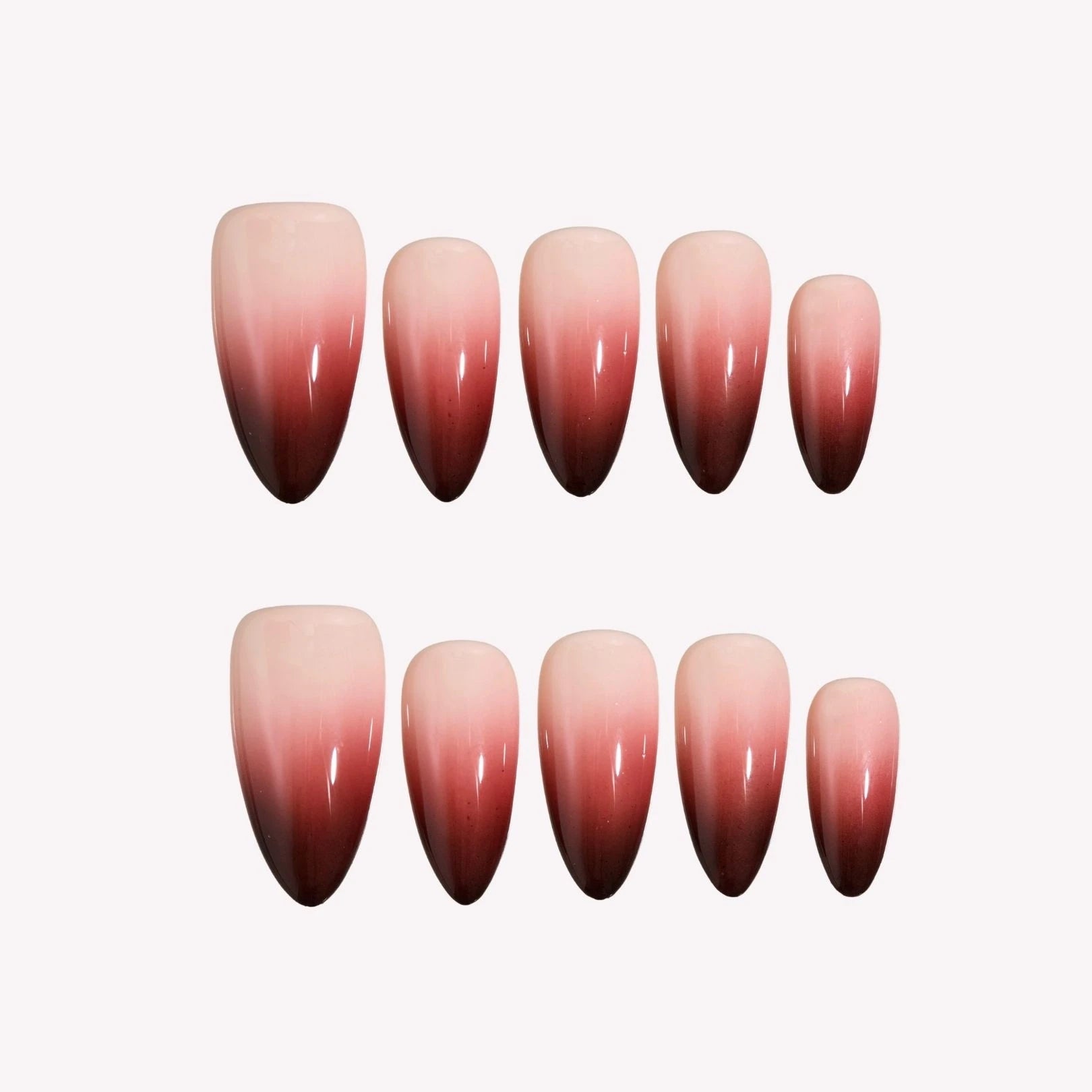 Tempted - Ersa Nails Red Nude PressOnNails