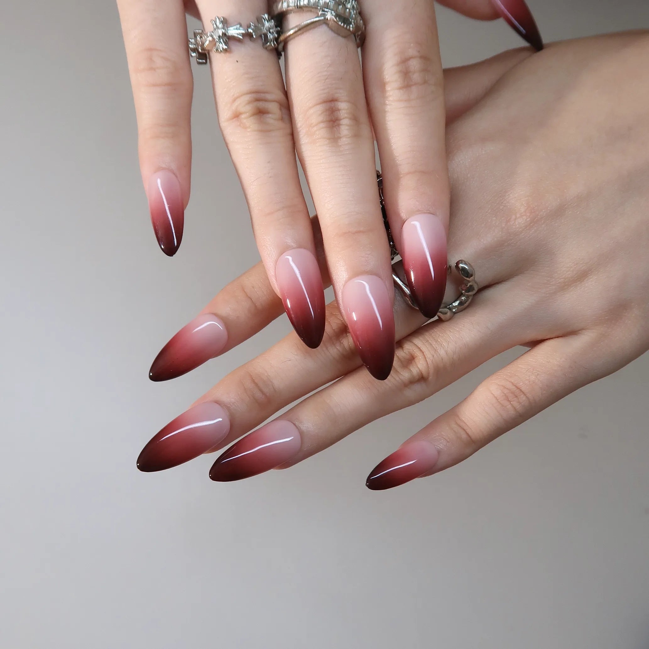 Tempted - Ersa Nails Red Nude PressOnNails