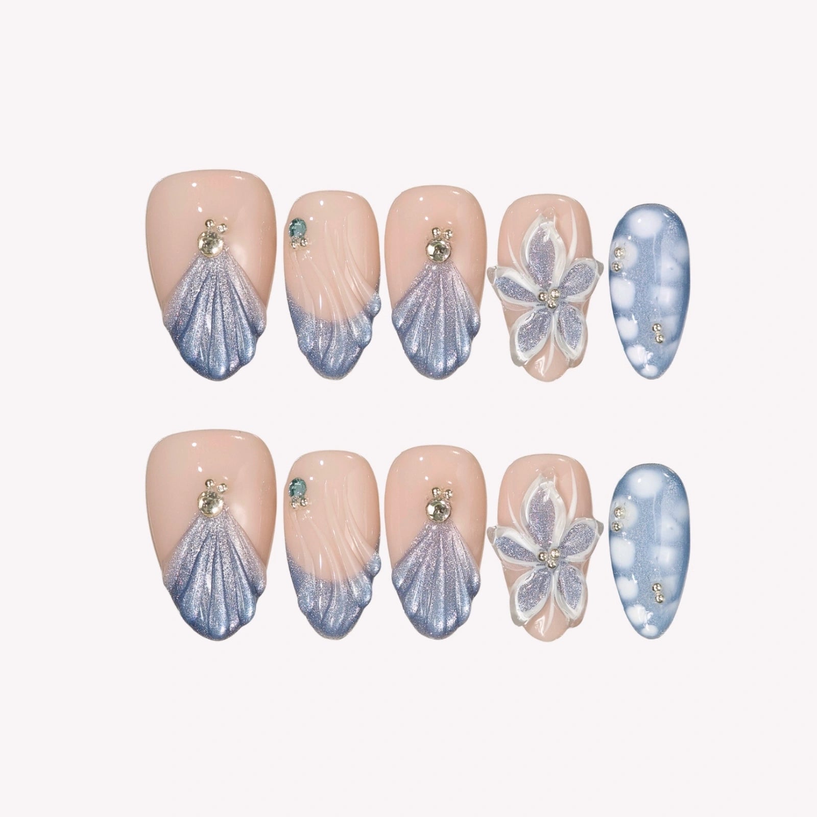 Tender Haven - Ersa Nails Blue PressOnNails