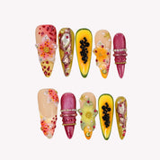 The Heat - Ersa Nails Yellow PressOnNails