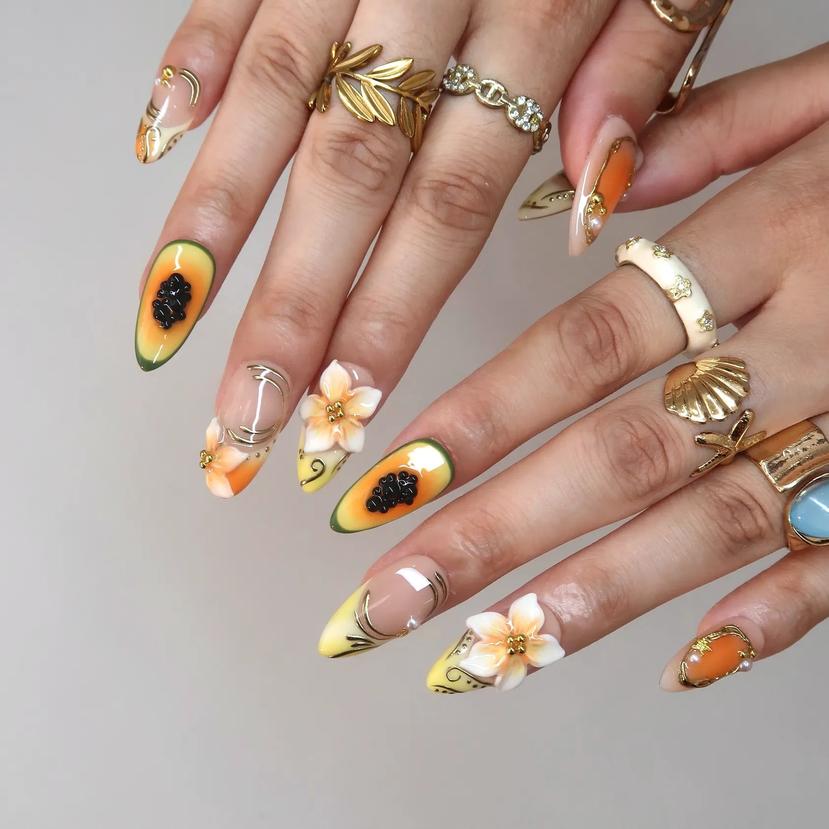 Tropic Mood - Ersa Nails Orange Nude PressOnNails